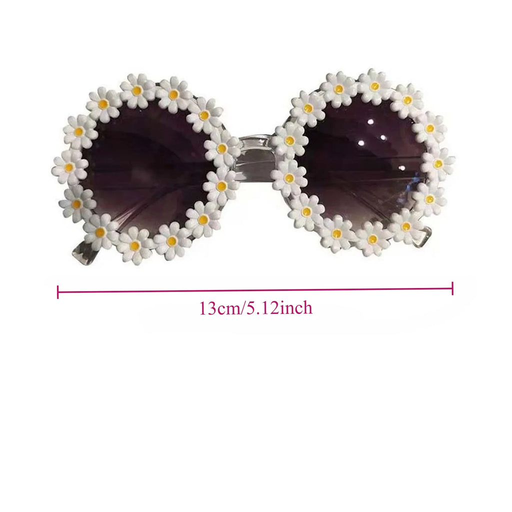 Pet Accessories Flower Sunglasses Circular Role Playing Glasses Photo Props Glasses For Cats And Small And Paracord Dog Leash