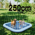 60-97'' Winter and Summer Outdoor and Indoor Dog Shower Playpool Inflatable Sprinkler Pad Pet Fountain Foldable Pad Dog Shower