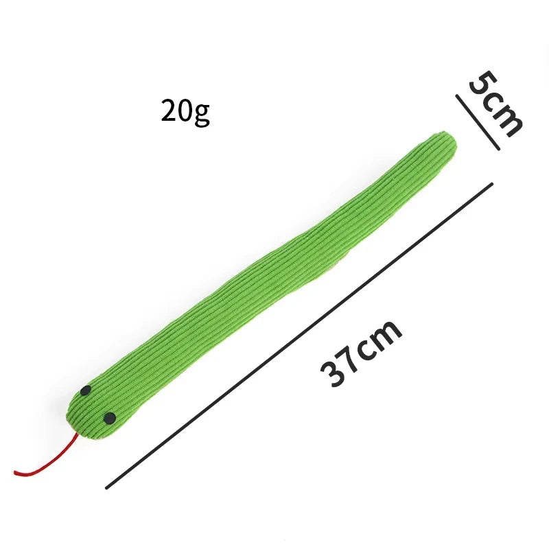 Interactive Snake Crinkle Toy for Cats and Dogs – 16.5'' Long Kitten Kick Toy with Sound, Soft Plush Pet Toy for Indoor Cats Hot