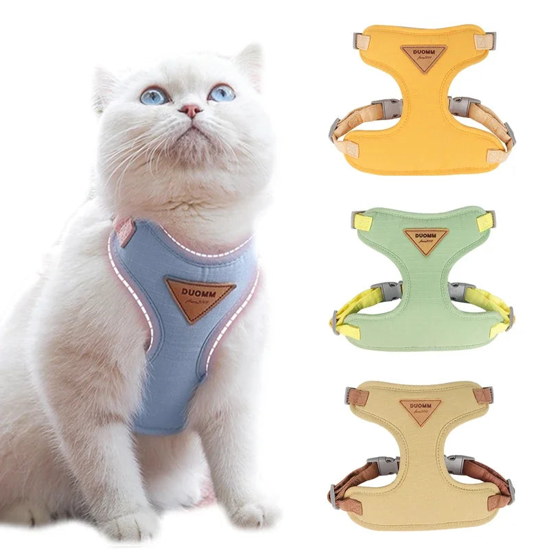 Cat Puppy Outdoor Walking Supplies Fashion Pet Harness and Leash Set for Small Dogs Cats Breathable Durable Kitten Harnesses