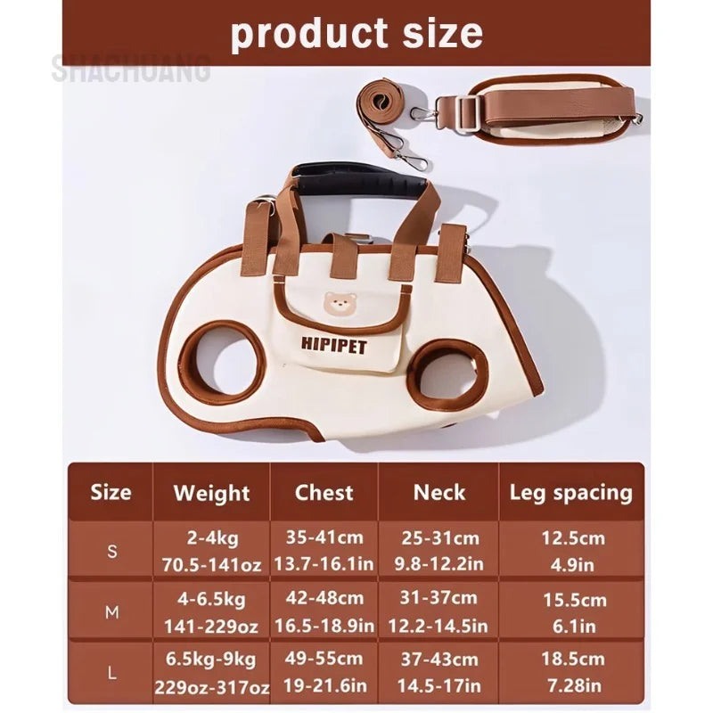 Portable Pet Carrier Bag for Cats Small Dogs Breathable Lightweight Crossbody Handheld Outdoor Travel Carrier Adjustable Strap