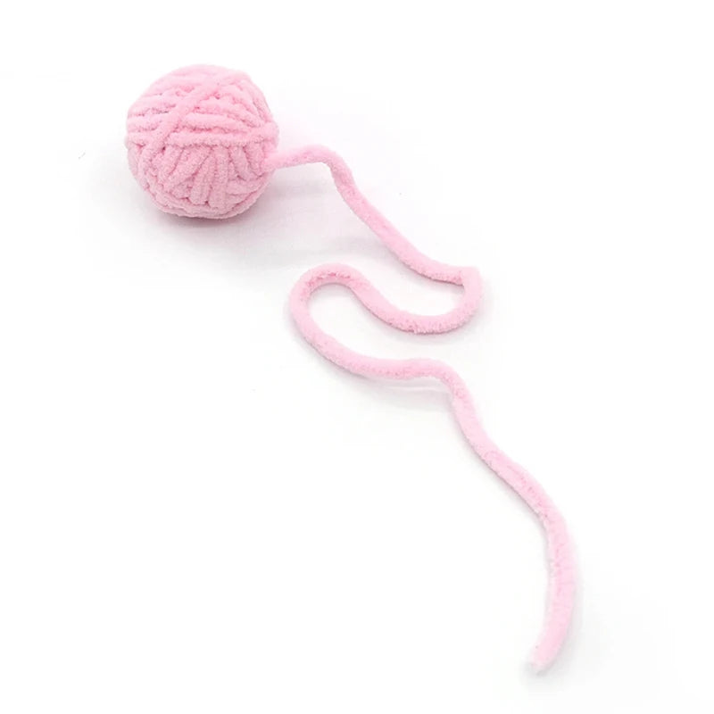 Dr.DC Pet Cat Toys Are Self Entertaining Chew and Tease Cats Toy Balls Colored Wool Dog Supplies Fidget Toy for Cats Accessories