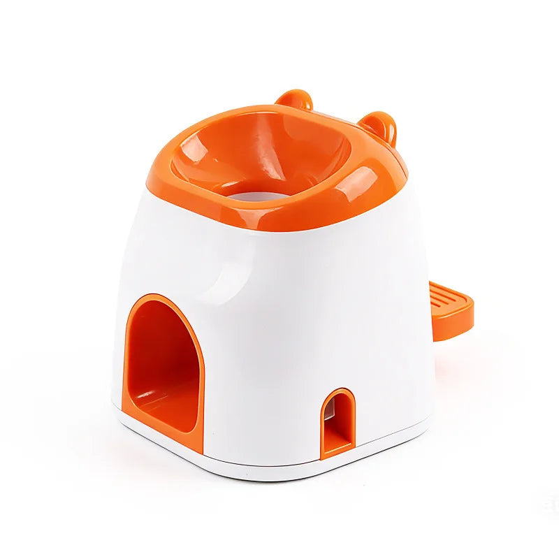2-in-1 Dog Ball Launcher, Pet Tennis Snack Reward Press-Type Ball Throwing Toy