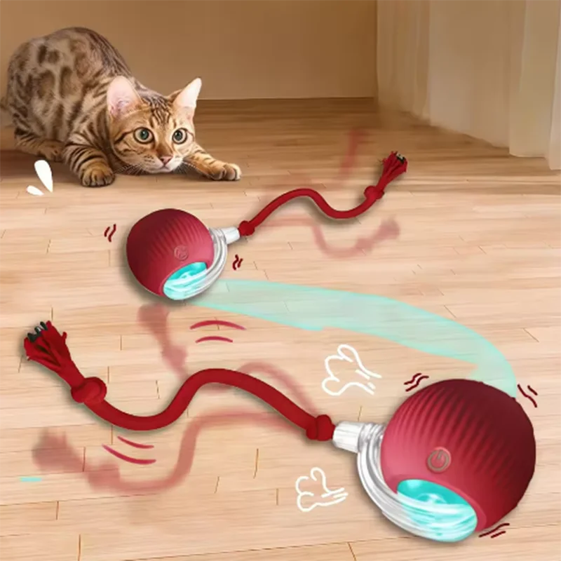 Durable Pet Toys for Dogs And Cats - Teaser Ball with Rope Jumping Ball Thud Toy for Self-Entertainment Pet Supplies