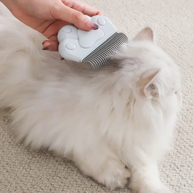 Pet Comb for Cats Dogs Shell Brush Grooming Massage Shedding Tool Remove Loose Undercoat Hair Gentle Slicker Deshedding Care