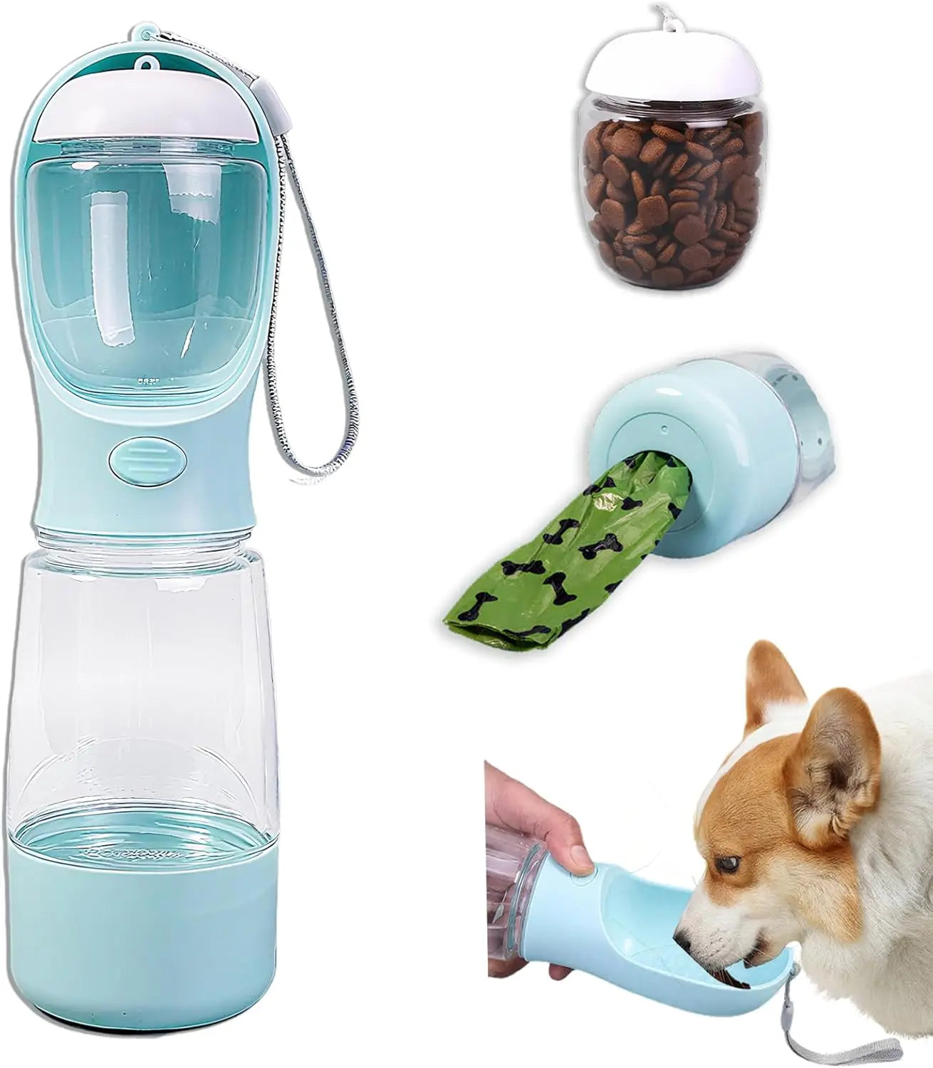 Hot Portable Dog Water Bottle Portable Water Bottle for Dogs Cats On The Go Portable Dog Bowl Cat Bowl for Pet