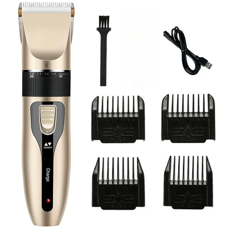 Dog Hair Clippers Electrical Pet Dog Clipper Grooming Trimmer Set For Cat Rabbit  Cordless USB Rechargeable Pet Shaving Machine