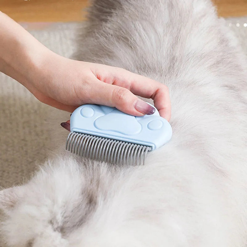Pet Comb for Cats Dogs Shell Brush Grooming Massage Shedding Tool Remove Loose Undercoat Hair Gentle Slicker Deshedding Care