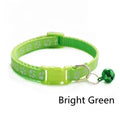 Cat Dog Universal Collar Adjustable footprint Pet Collar with Bell and PP Material Separator Reflecting Safety Bucket Solid Safe