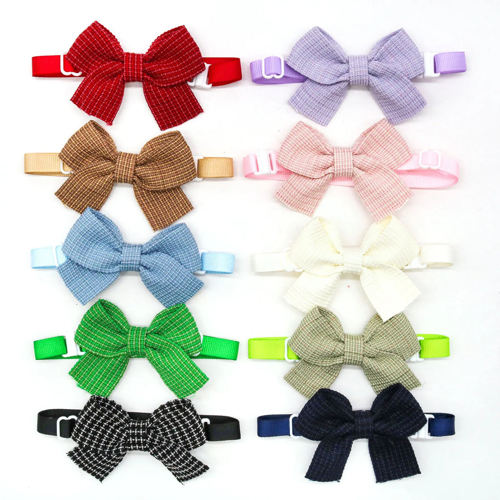 New pet bow tie solid color fashion pet bow tie accessories for cats and dogs.