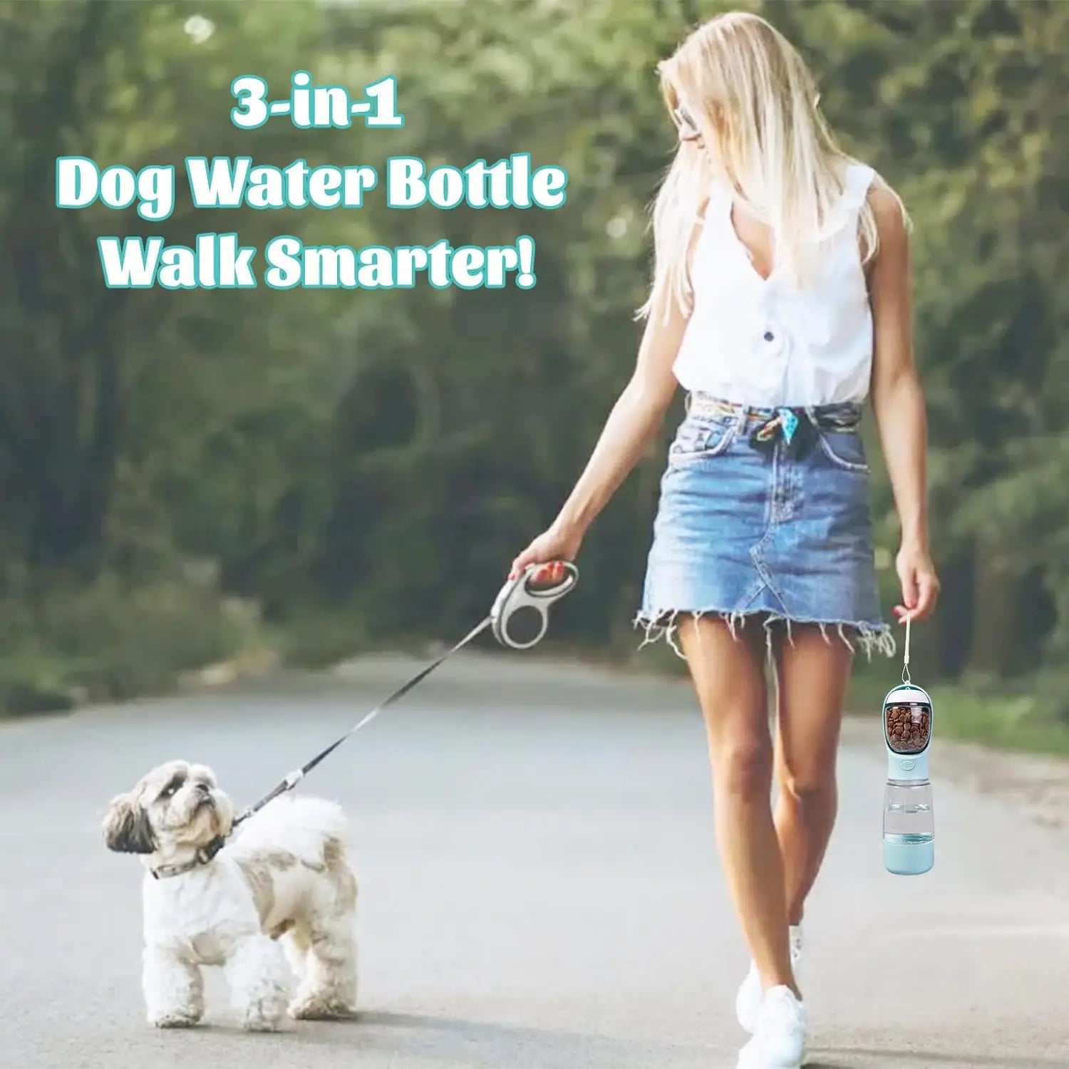 Hot Portable Dog Water Bottle Portable Water Bottle for Dogs Cats On The Go Portable Dog Bowl Cat Bowl for Pet