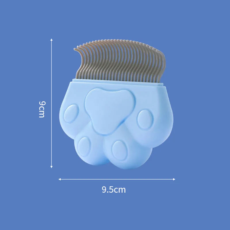 Pet Comb for Cats Dogs Shell Brush Grooming Massage Shedding Tool Remove Loose Undercoat Hair Gentle Slicker Deshedding Care