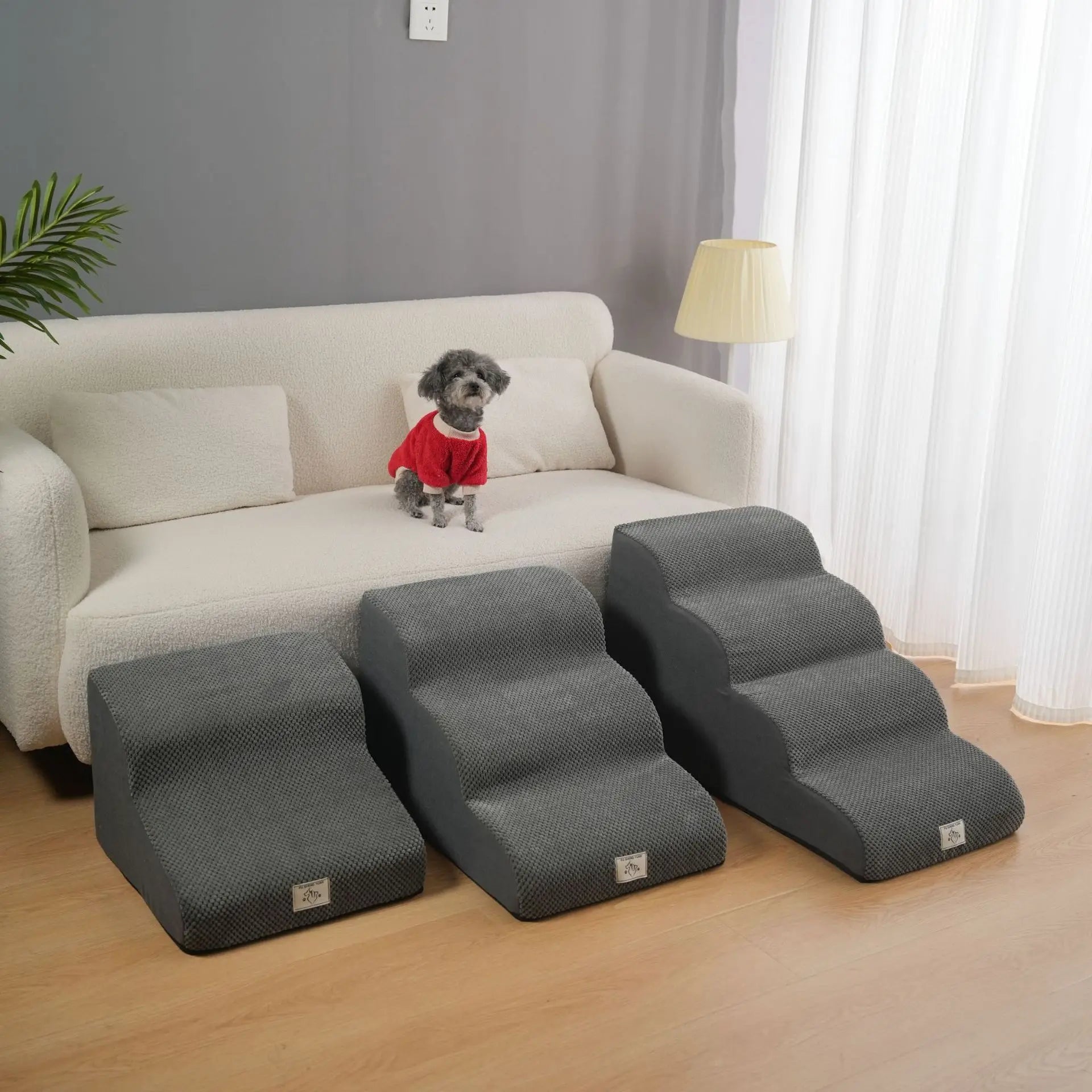 Pet Stairs Dog Bedding Steps Climbing Slopes Small Elderly Dog Ladder Bedside Sofa Puppy for Small Dogs
