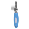Dematting Comb for Dogs & Cats – Ergonomic Gentle Metal Hair Brush, Undercoat Detangling Comb for Puppy Kitten