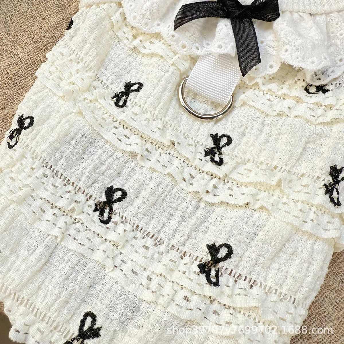 Pet Spring/Summer Breathable Cake Skirt Lace Vest Pet Cat Top Strap Puppy Clothes Dog Clothes for Small Dogs