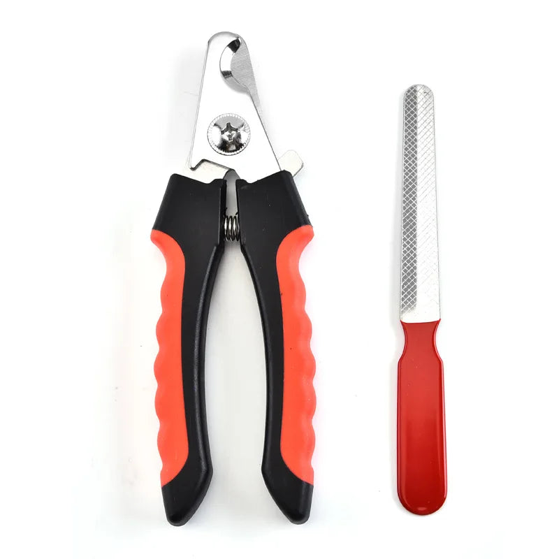 Pet Nail Clippers Pet Dog Cat Grooming Nail Scissors Stainless Steel Straight Handle Clippers Pet Supplies