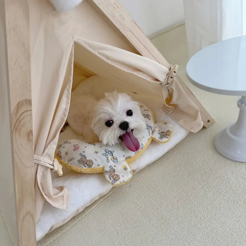 Printed Dog Pillow Cat Sleeping Pillow Pet Bedding Pet Small Pillows Dog Cat Teddy Small and Medium-sized Dog Mattress