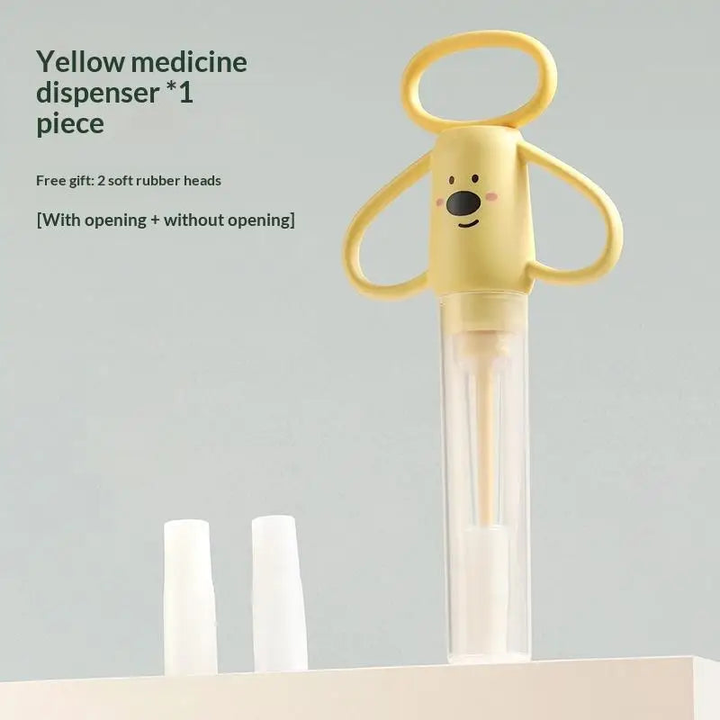 Cute Pet Dispenser With Soft Silicone Tip Easy Grip Handle For Feeding Medicine To Pet Cats Dogs Small Pets At Home