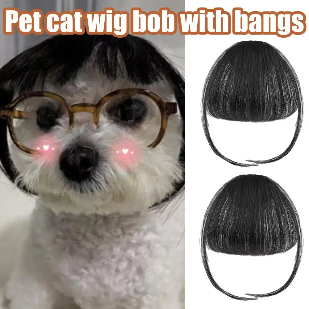Cat Wig Accessories Dog Headdress Funny Costume Puppy Cosplay Dress Up Funny Pet Wig Cosplay Costume for Cats Dogs 2026 New