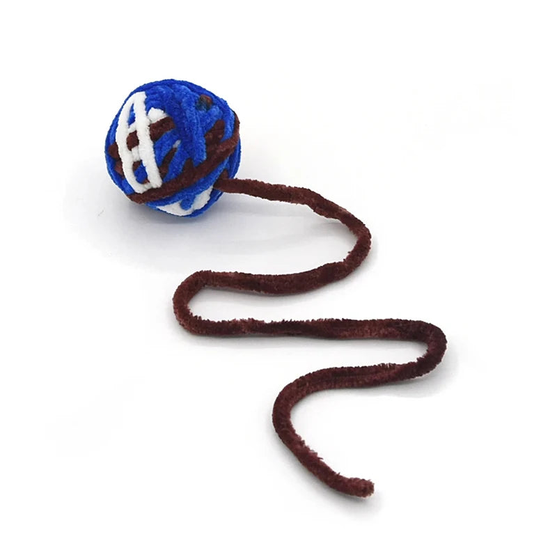 Dr.DC Pet Cat Toys Are Self Entertaining Chew and Tease Cats Toy Balls Colored Wool Dog Supplies Fidget Toy for Cats Accessories