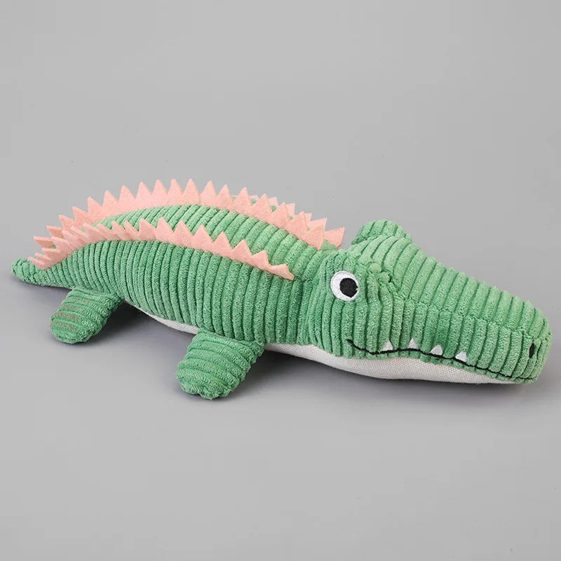 Realistic Crocodile Plush Pet Toys Squeaky Chew Toy for Puppies Boredom Grinding Teeth Interactive Dog Supplies