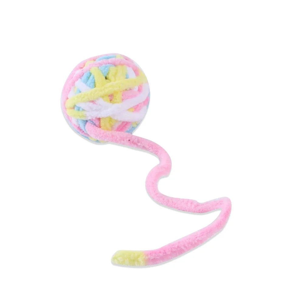 Dr.DC Pet Cat Toys Are Self Entertaining Chew and Tease Cats Toy Balls Colored Wool Dog Supplies Fidget Toy for Cats Accessories