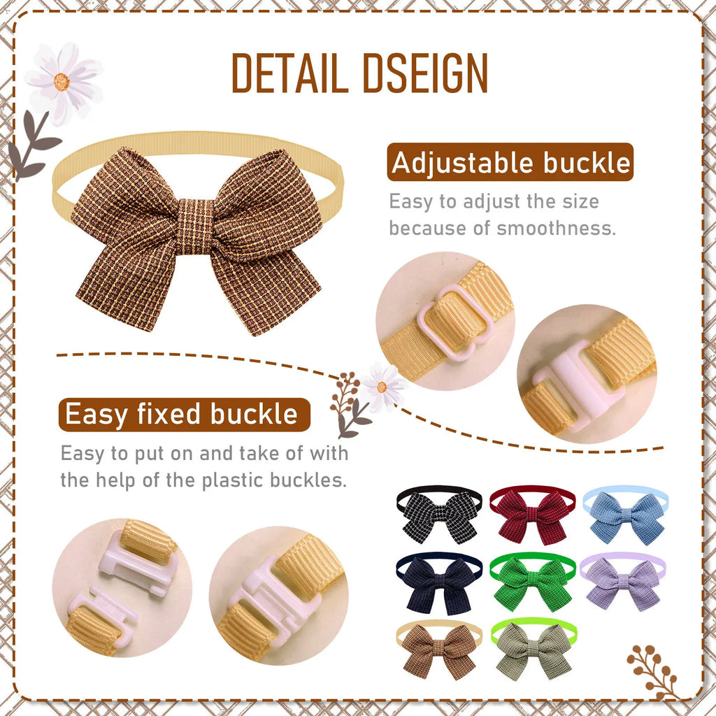 New pet bow tie solid color fashion pet bow tie accessories for cats and dogs.