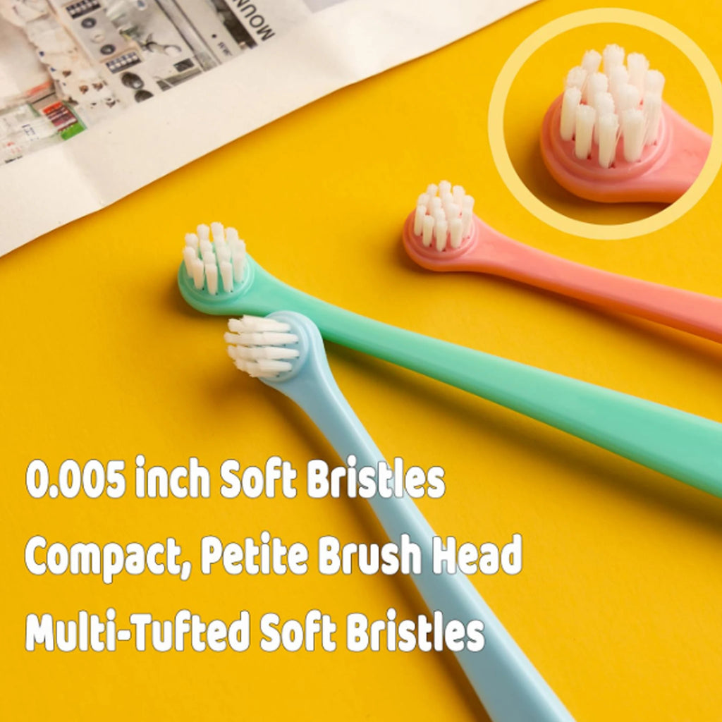 Pet Toothbrush for Cats Dogs Soft Small Head Teeth Cleaning Brush for Puppy Kitten Dental Care Dog Toothbrush