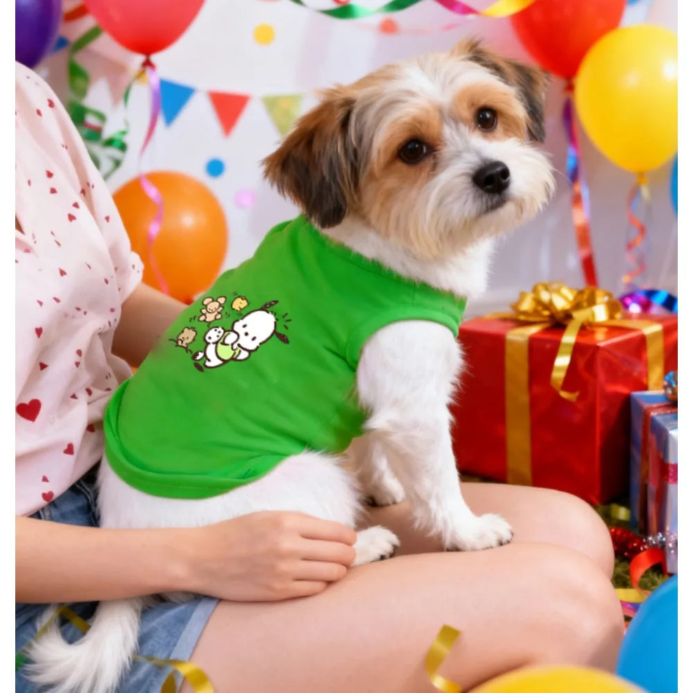 Printed pet vest,comfortable daily sportswear,suitable for cats and dogs to wear indoors for leisure walks and vacations