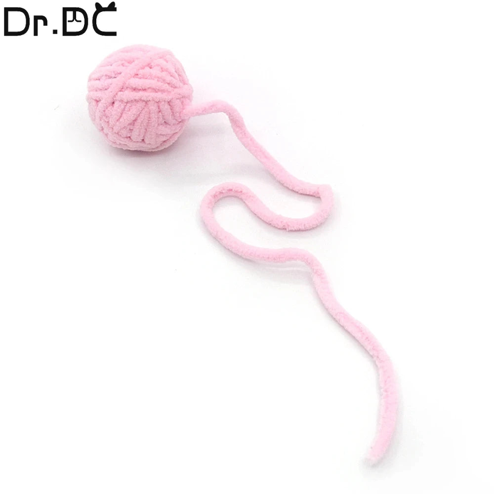 Dr.DC Pet Cat Toys Are Self Entertaining Chew and Tease Cats Toy Balls Colored Wool Dog Supplies Fidget Toy for Cats Accessories