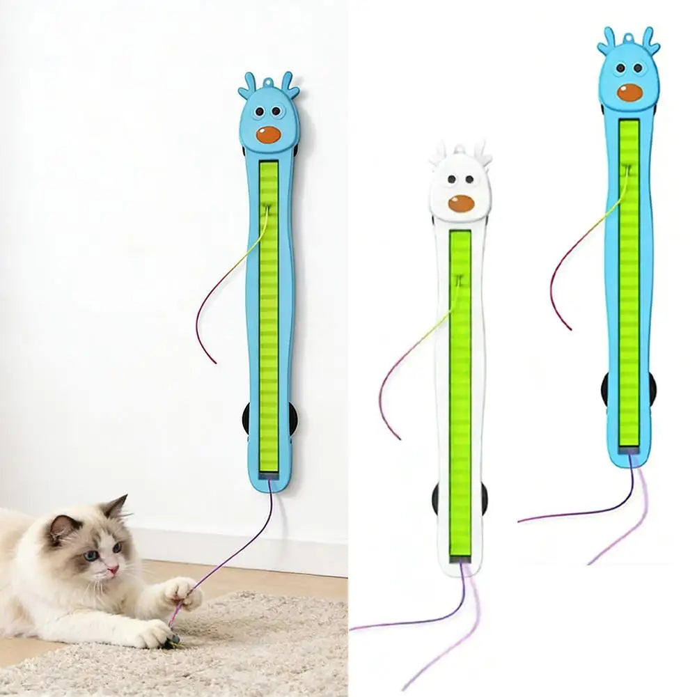 Pet Toys Automatic Flying Rope Interactive Play Toy For Cat Relieve Boredom Pet Toys  Wall-mounted Toy Cat Entertainment Toys