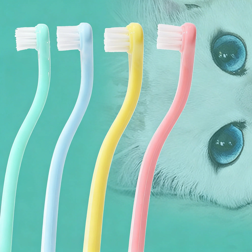 Pet Toothbrush for Cats Dogs Soft Small Head Teeth Cleaning Brush for Puppy Kitten Dental Care Dog Toothbrush