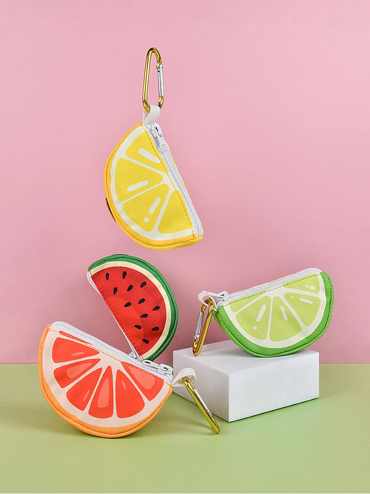 Cute fruit pet poop bag storage, can be connected to any dog leash, bag and leash not included, limited special edition