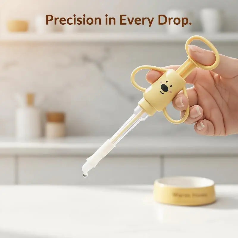 Cute Pet Dispenser With Soft Silicone Tip Easy Grip Handle For Feeding Medicine To Pet Cats Dogs Small Pets At Home