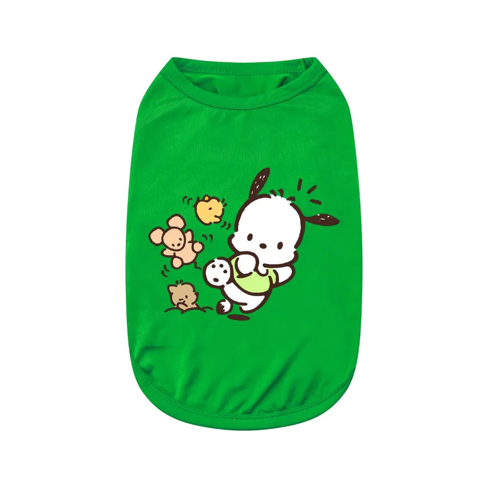 Printed pet vest,comfortable daily sportswear,suitable for cats and dogs to wear indoors for leisure walks and vacations