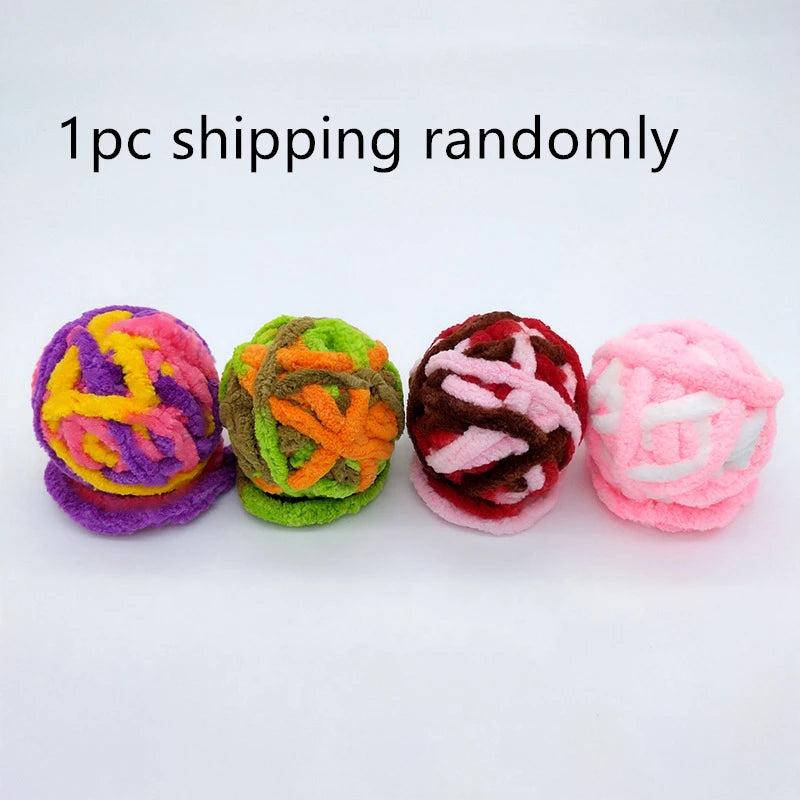 Dr.DC Pet Cat Toys Are Self Entertaining Chew and Tease Cats Toy Balls Colored Wool Dog Supplies Fidget Toy for Cats Accessories