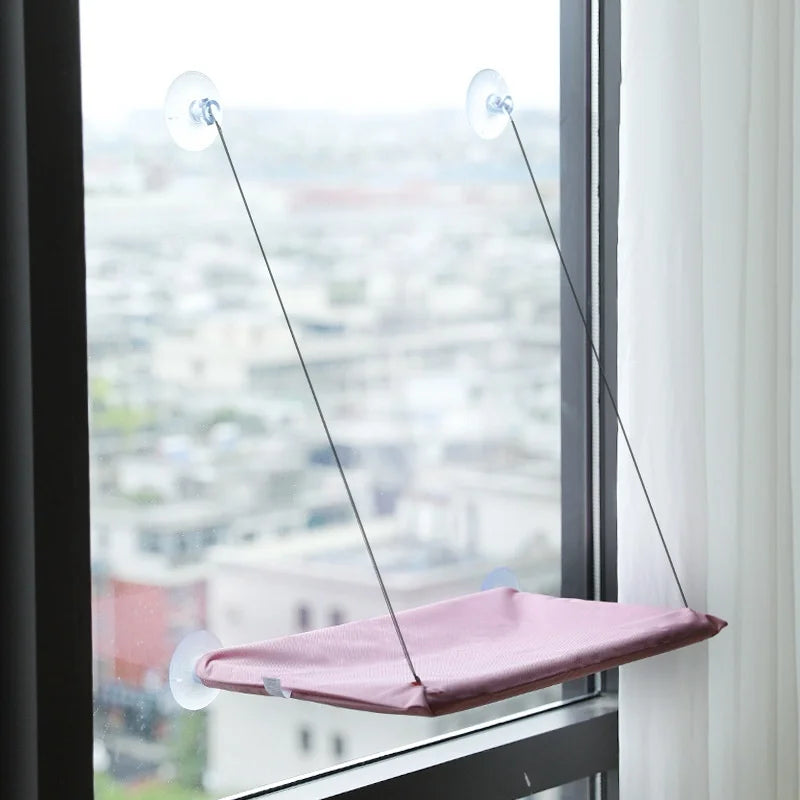 Upgraded New Pet Cat Hammock Hanging Cat Bed Bearing 20 Kg Comfortable Sunny Window Seat Kitten Rock Climbing Frame Pet Supplies