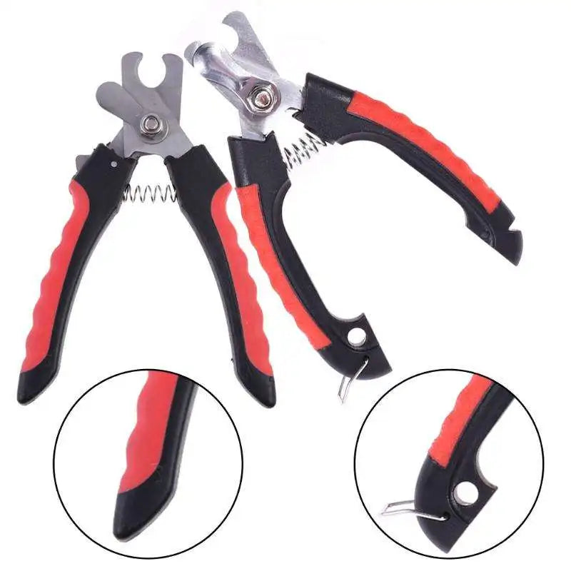 Pet Nail Clippers Pet Dog Cat Grooming Nail Scissors Stainless Steel Straight Handle Clippers Pet Supplies