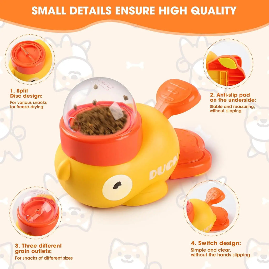 Small Dog Cat Interactive Treat Dispenser Toy, IQ Training Mental Stimulation Pet Toy, Healthy Digestion Pet Food Dispensing Toy