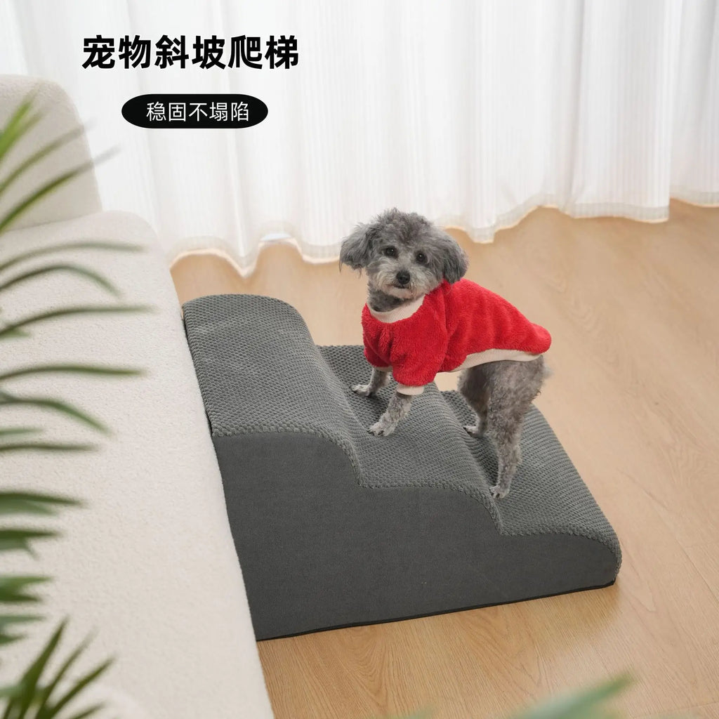 Pet Stairs Dog Bedding Steps Climbing Slopes Small Elderly Dog Ladder Bedside Sofa Puppy for Small Dogs