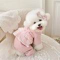Pet Supplies Lace Camisole Pet Spring Summer Jumpsuit Waffle Lace Soft Dog Pajamas Breathable Pet Four Legged Coat Puppy