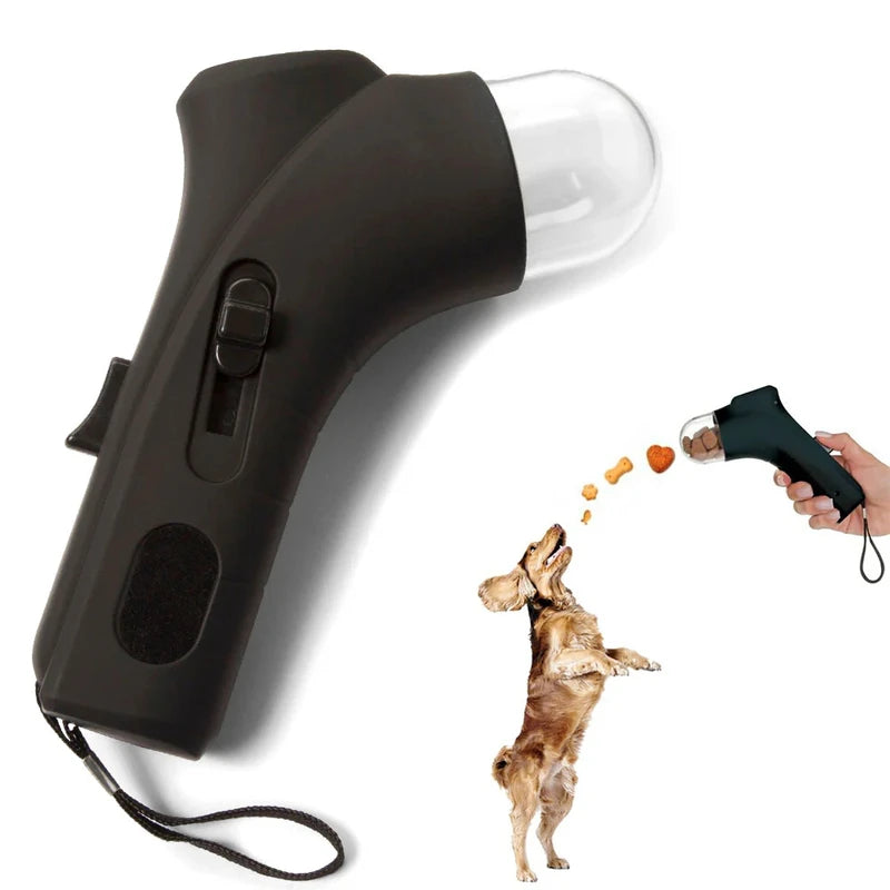 Pet Dog Cat Treat Launcher Snack Catapult Feeder Interactive Training Toy Outdoor Portable Pet Playing Supplies