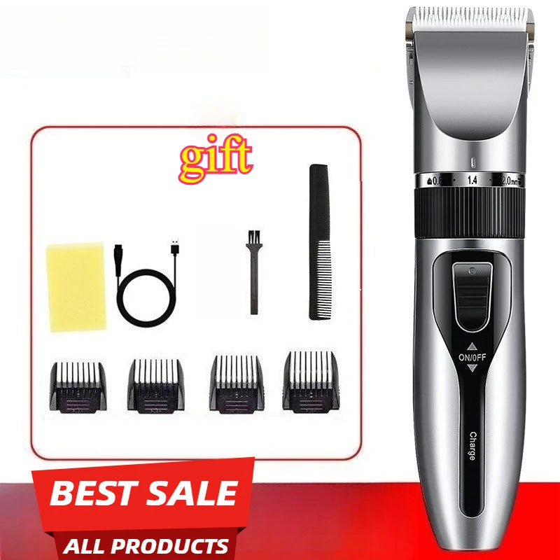 Dog Hair Clippers Electrical Pet Dog Clipper Grooming Trimmer Set For Cat Rabbit  Cordless USB Rechargeable Pet Shaving Machine