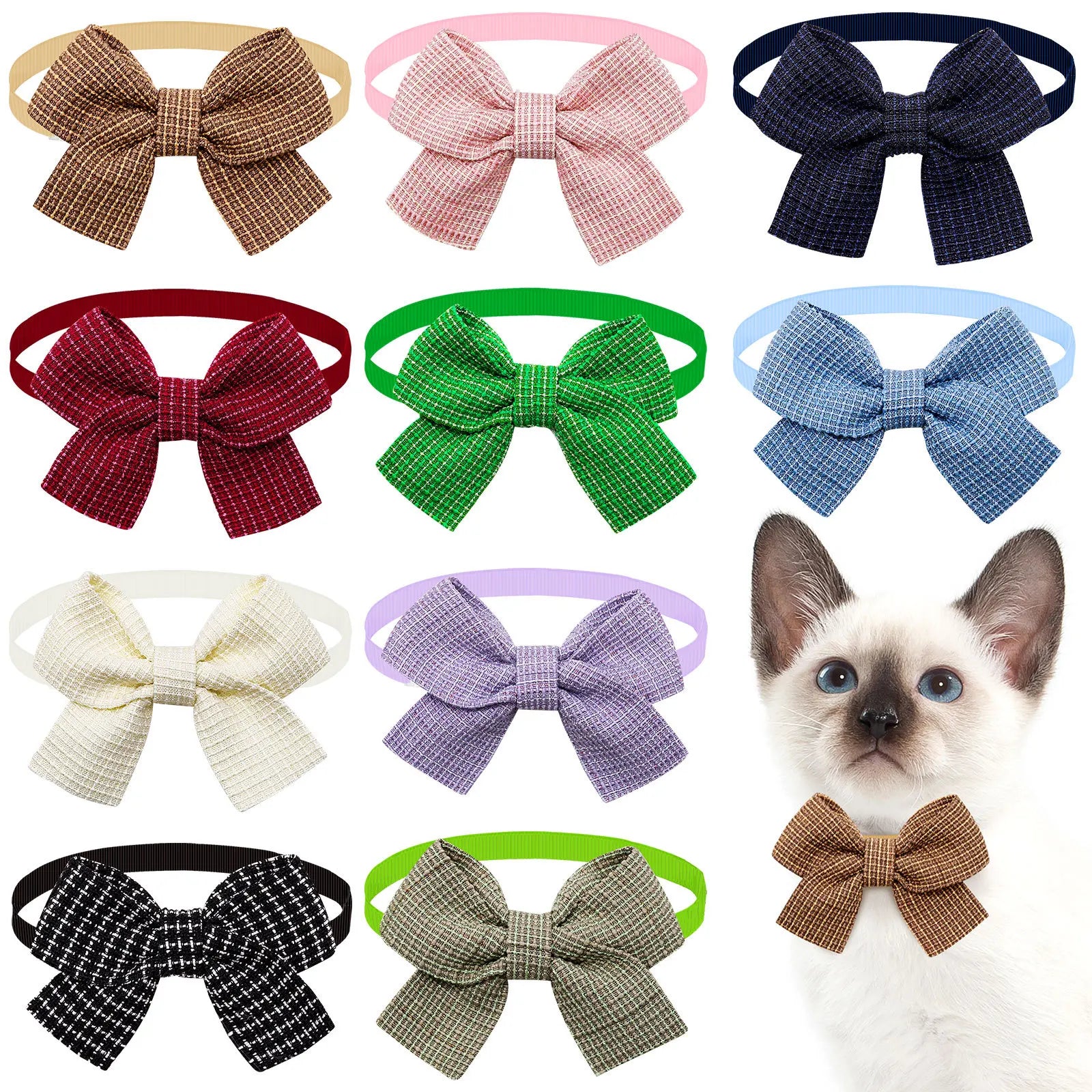 New pet bow tie solid color fashion pet bow tie accessories for cats and dogs.