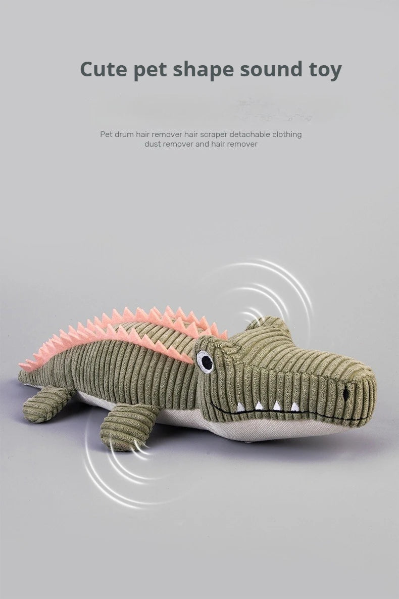 Realistic Crocodile Plush Pet Toys Squeaky Chew Toy for Puppies Boredom Grinding Teeth Interactive Dog Supplies