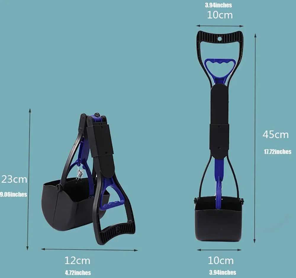 Pet Dog Cleaner Pooper Scooper Long Handle Pet Pooper Scooper Dog Cat Poop Scoop Clean Waste Cleaning Tools Pet Supplies