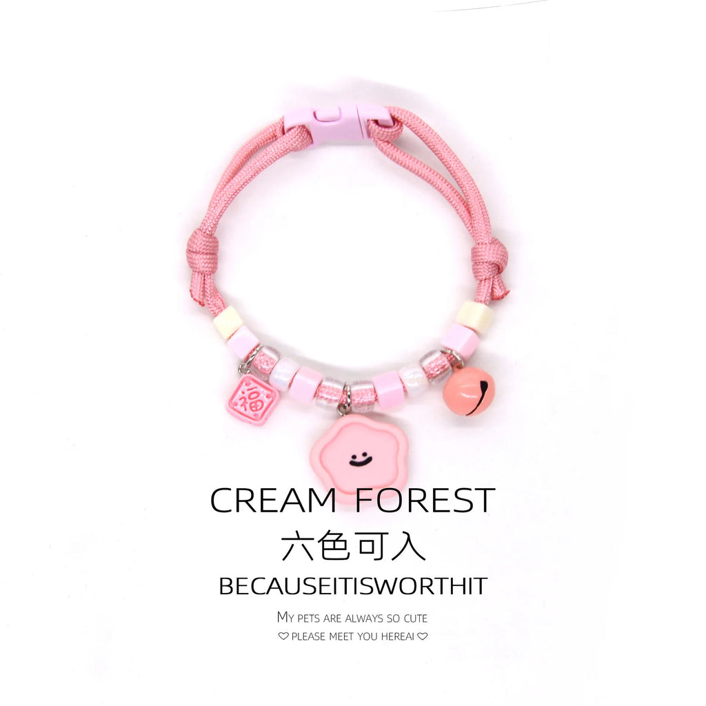 Cat and Dog Collars, Necklaces, Harnesses, Bells, Cute Footprints, Simple Bells, Colorful Adjustable Collars, Pet Accessories