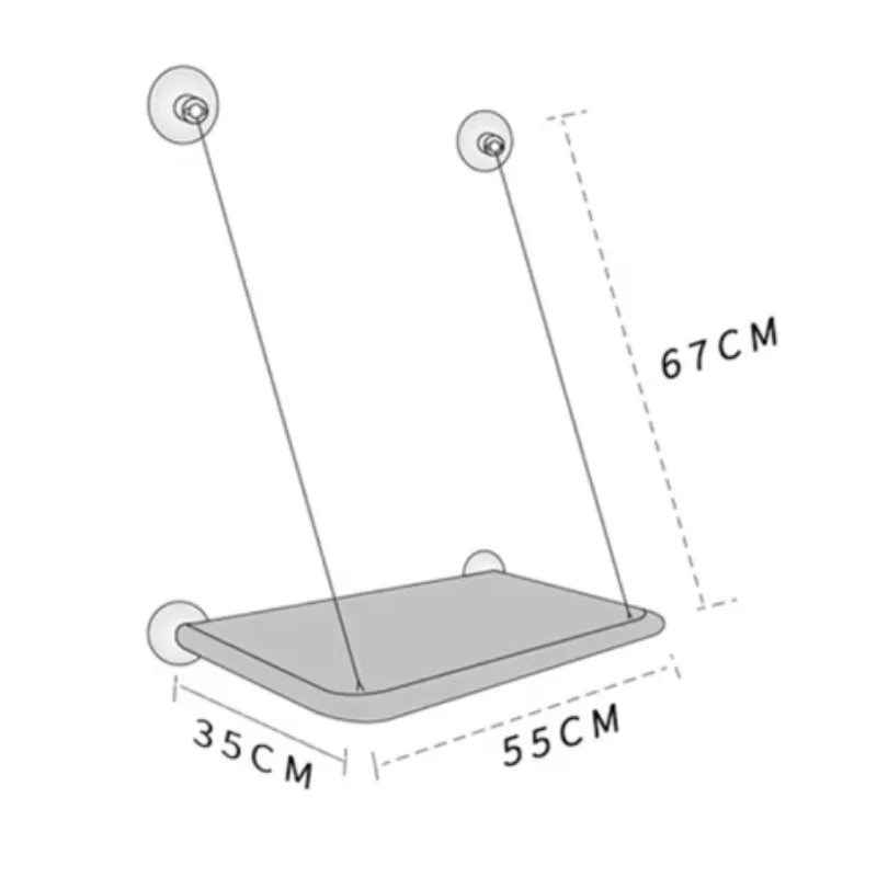 Upgraded New Pet Cat Hammock Hanging Cat Bed Bearing 20 Kg Comfortable Sunny Window Seat Kitten Rock Climbing Frame Pet Supplies