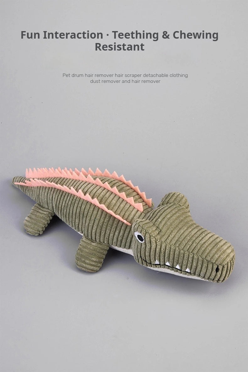 Realistic Crocodile Plush Pet Toys Squeaky Chew Toy for Puppies Boredom Grinding Teeth Interactive Dog Supplies