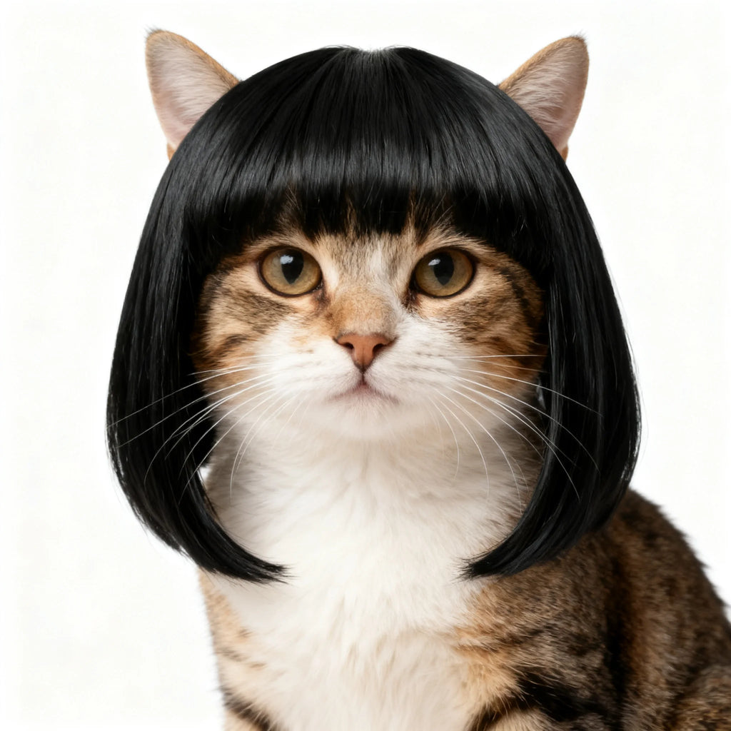Cat Wig Accessories Dog Headdress Funny Costume Puppy Cosplay Dress Up Funny Pet Wig Cosplay Costume for Cats Dogs 2026 New